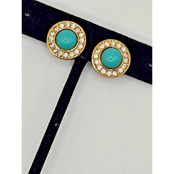 Vintage Christian Dior Signed Clip Earrings Rare - Picture 1 of 6